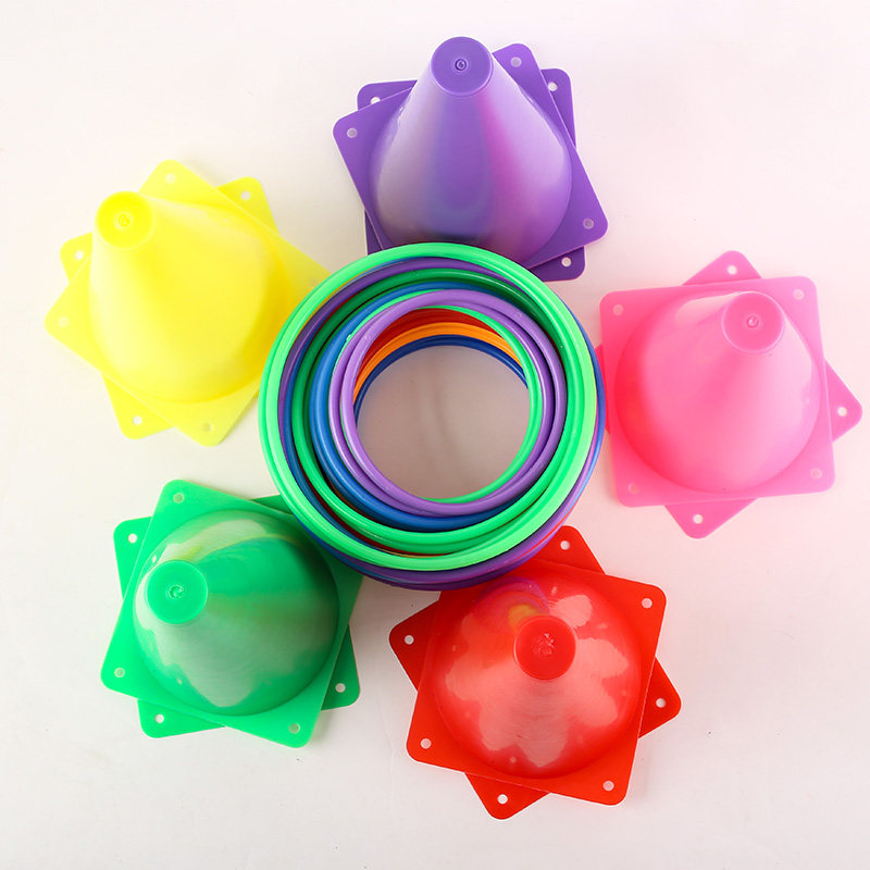 投掷锥形桶套圈 幼儿园户外感统训练器材 亲子套圈套装 彩色套圈,玩具/童车/益智/积木/模型,投掷套圈,淘宝优惠券,粉丝福利购,淘宝优惠卷