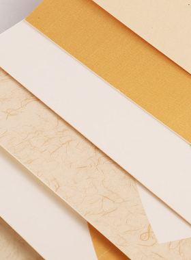 永聚斋宣纸册页本空白书法纸半生熟亚麻仿古色册页文房四宝半生半