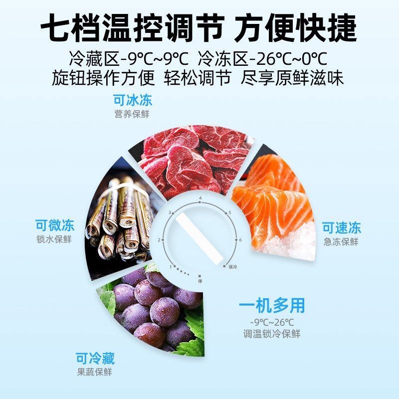 星星冰柜家用冷藏冷冻两用245/305家用小型冷冻双温大容量冰箱