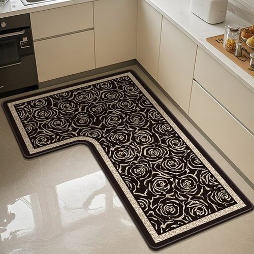 厨房L形防滑防油可擦免洗耐脏门口地毯家用脚垫吸水专用2025新款