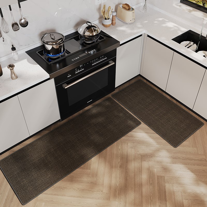 厨房防滑地垫吸水脚垫防油简约长方形高级感耐脏免洗可擦防摔垫子