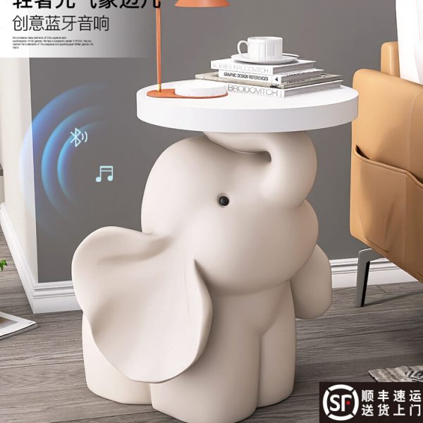 边几客厅韵灿大型落地摆件茶几礼物大象沙发电视柜装饰旁乔迁床头