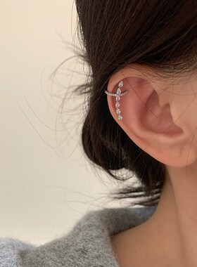 星河沦陷耳骨夹/RINGRING商店耳夹无耳洞女小众轻奢高级感耳饰