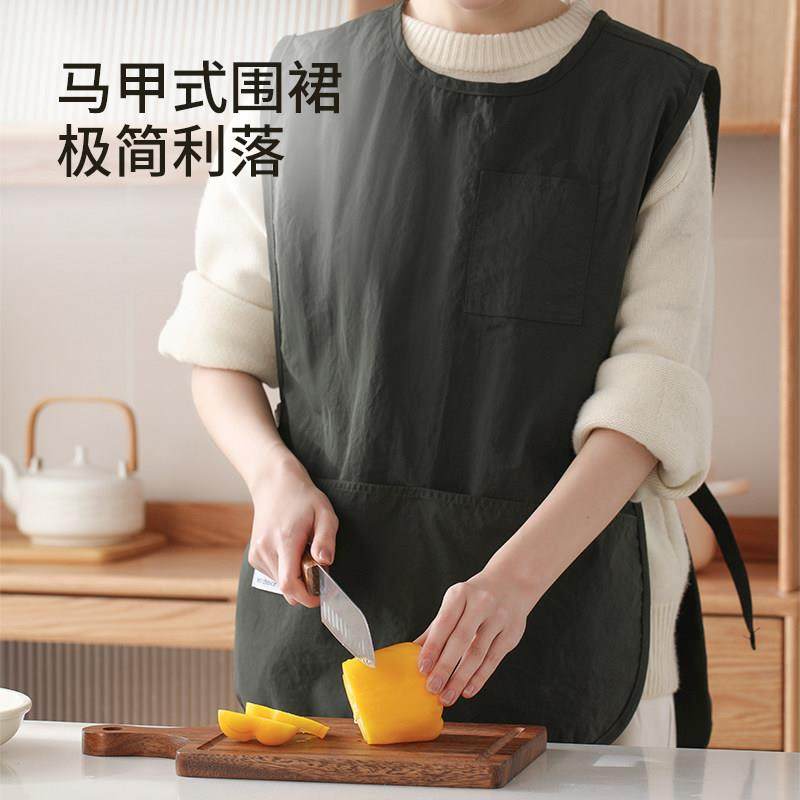 防水围裙厨房家用2024新款做饭烘焙防油男女士餐饮专用工作服夏季,家庭/个人清洁工具,围裙,淘宝优惠券,粉丝福利购,淘宝优惠卷