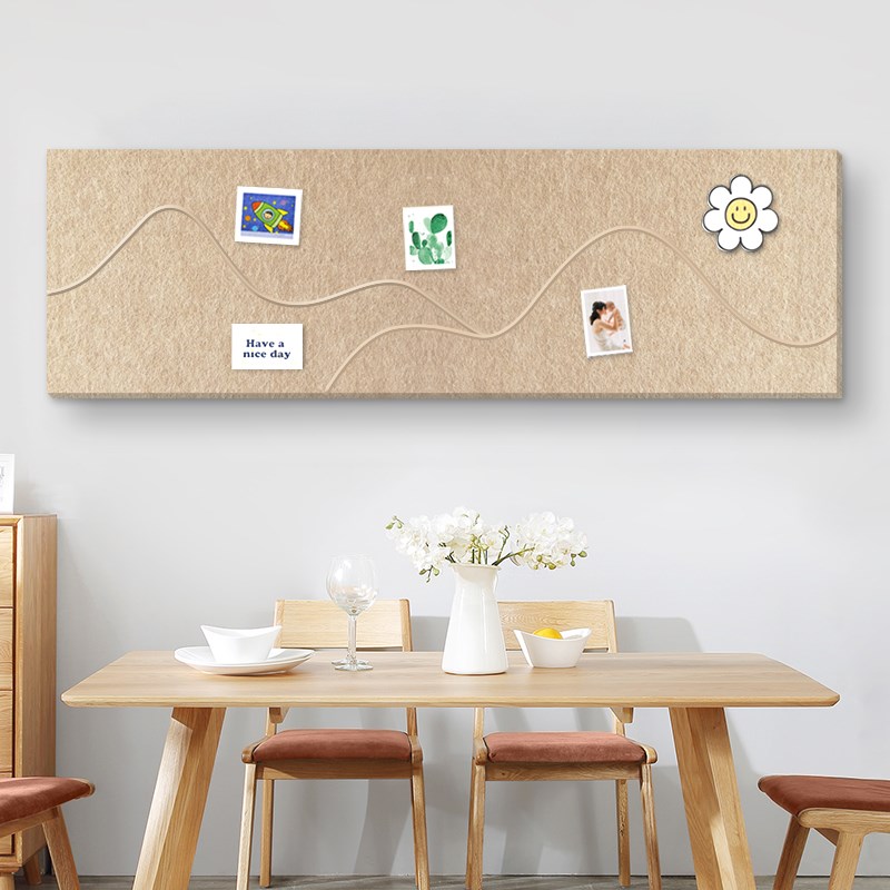 北欧自粘立体客厅相册墙背v景壁饰照片墙玄关卧室展示书法毛毡墙