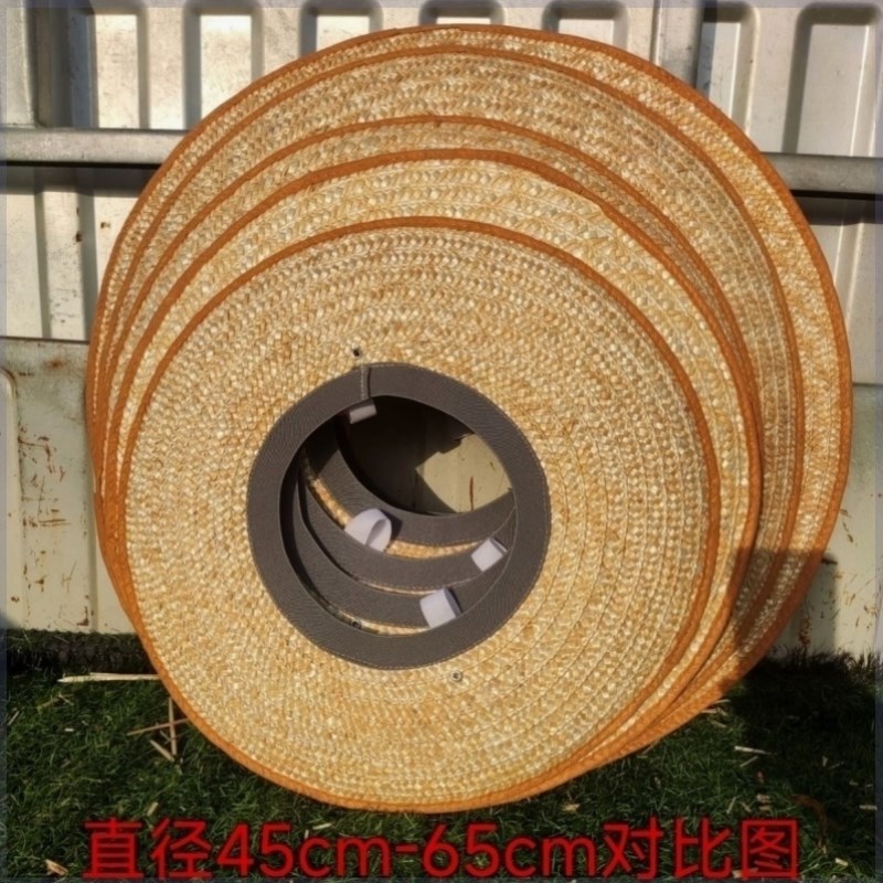 安全帽帽檐建筑工地夏季遮阳帽男女通用U无顶大沿草帽圈