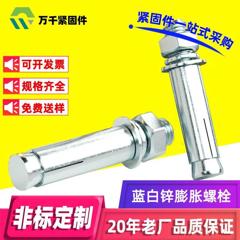 膨胀螺丝M6M8M10镀锌膨胀螺栓加长拉爆内爆膨胀螺丝 膨胀螺栓,五金/工具,螺栓,淘宝优惠券,粉丝福利购,淘宝优惠卷