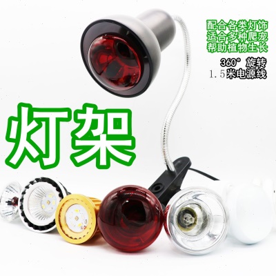乌龟晒背灯灯架陶瓷灯太阳灯uva晒龟灯uvb灯龟灯陶瓷灯带灯罩灯架
