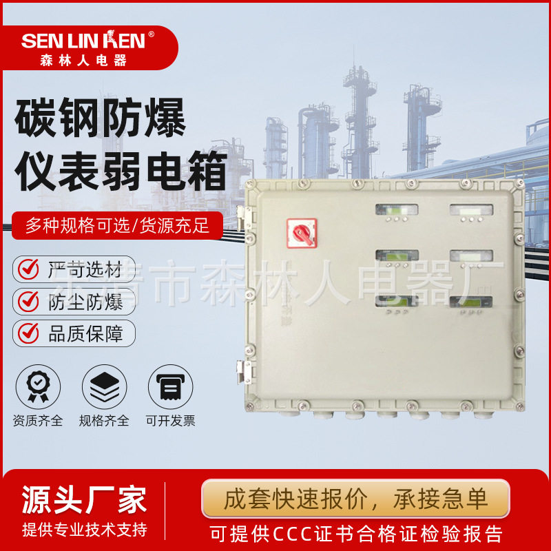 防爆防暴仪表弱电箱碳钢仪表箱厂家直供耐用防水防静电控制箱