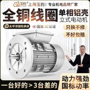 0.55 2.2KW 0.75 1.5 国标法兰电机 1.1 铝壳220V单相马达0.37