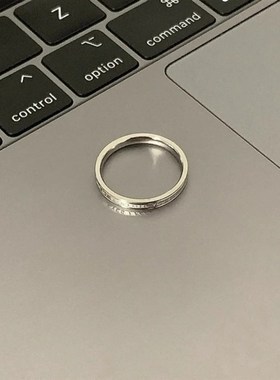 可以拯救所有卫衣的戒指!不掉色轻E松随意慵懒感银色戒指食指中指