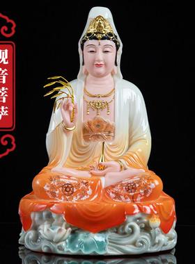 观音菩萨家用汉白玉玉石观音慈航南海滴水观音菩萨客厅玄关观音像