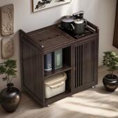 可移动边几客厅2024新款 小茶桌多功能茶车烧水壶一体茶水柜小推车