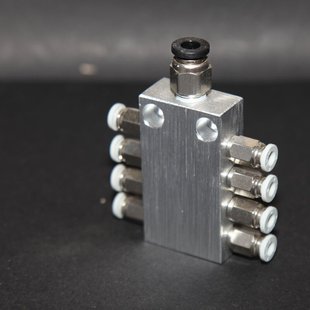 气动分气块多管路气路气体气源分流分配器气排微型真空接头M58位