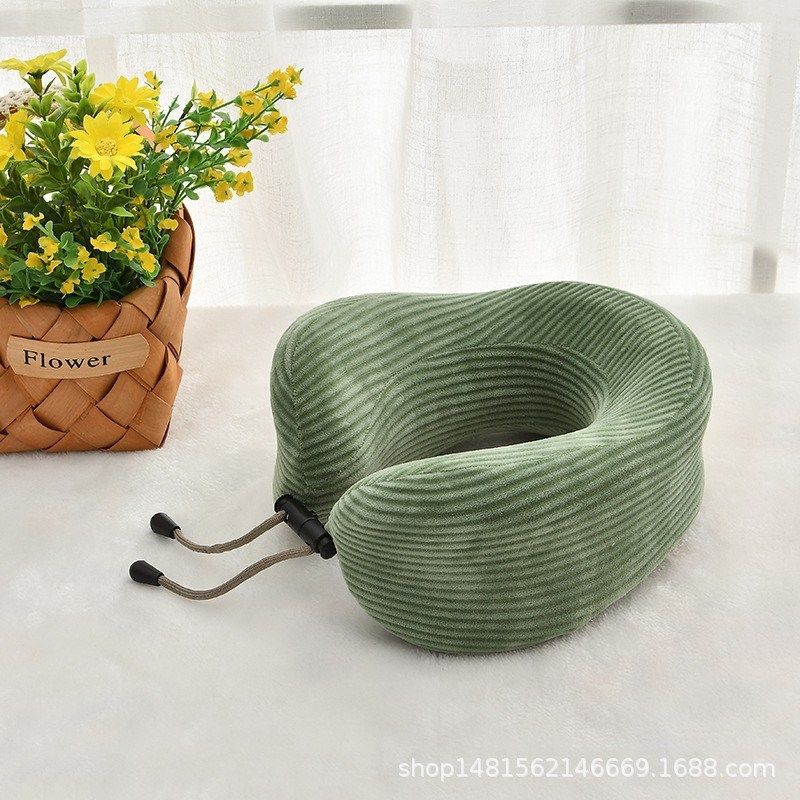 旅行u型枕便携高铁长途飞机护颈脖枕记忆棉颈椎u形靠枕头可拆洗