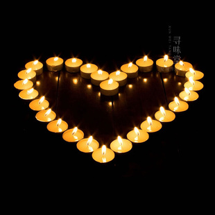 无烟无味50粒装茶蜡煮茶温茶专用香薰小蜡烛 每个14克可点4小时