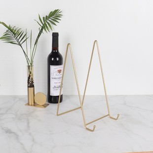 创意相框画框支架子客厅铁艺托架底座装饰画座架相架壁画落地式架