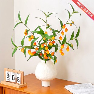 宫灯百合仿真花假花摆设客厅餐桌装饰花电视柜斗柜绢花花艺摆件