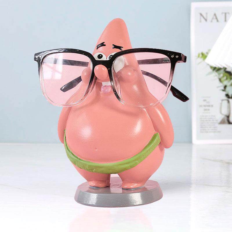 萌宠派大星眼镜放置架摆件眼镜店展示道具装饰品卡通可爱眼镜支架