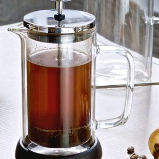家用过滤杯 仙德曼耐热玻璃滤压壶咖啡壶滤茶壶手冲咖啡法压壶法式
