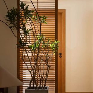 全实木屏风隔断客厅办公室原木玄关家用简约现代镂空格栅 北欧日式