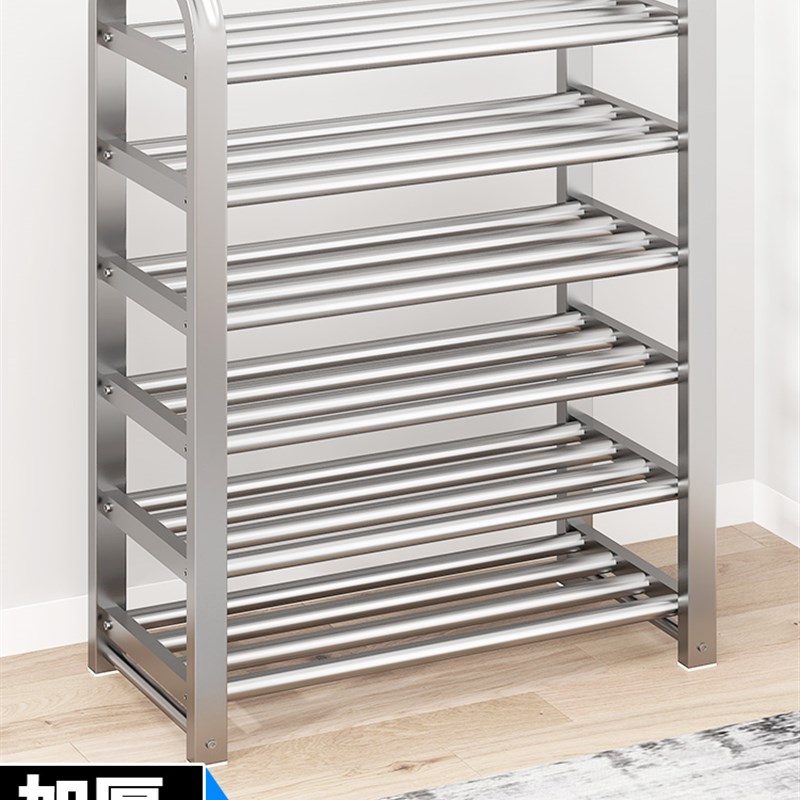 不锈钢鞋架304加厚鞋柜2022新款省空间门口外楼道防尘加固加粗架