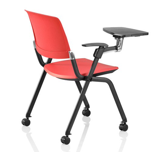 高档大学讨论室椅折叠会议室椅子培训椅带桌椅大写字板椅子书写椅