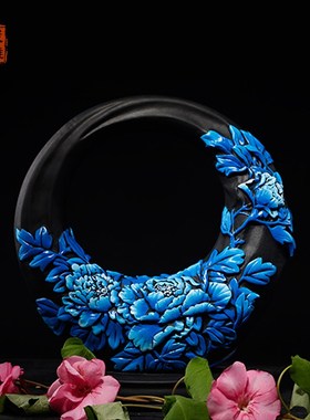 金乌炭雕 活性炭摆件家居饰品客厅玄关新中式新房礼物 乔迁 实用