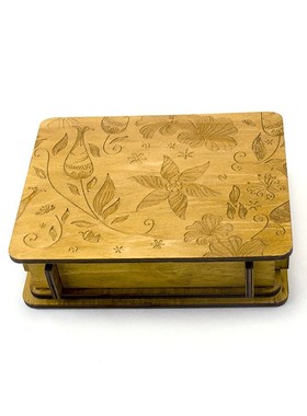 巴顿盒Buttom Box木质机关盒解谜匣首饰收纳礼品饰品情人礼物首饰