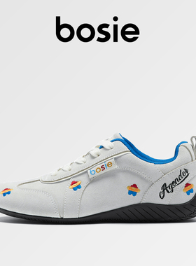 bosie伯喜薄底巨好看的德训鞋女款2025新款刺绣休闲鞋舒适百搭