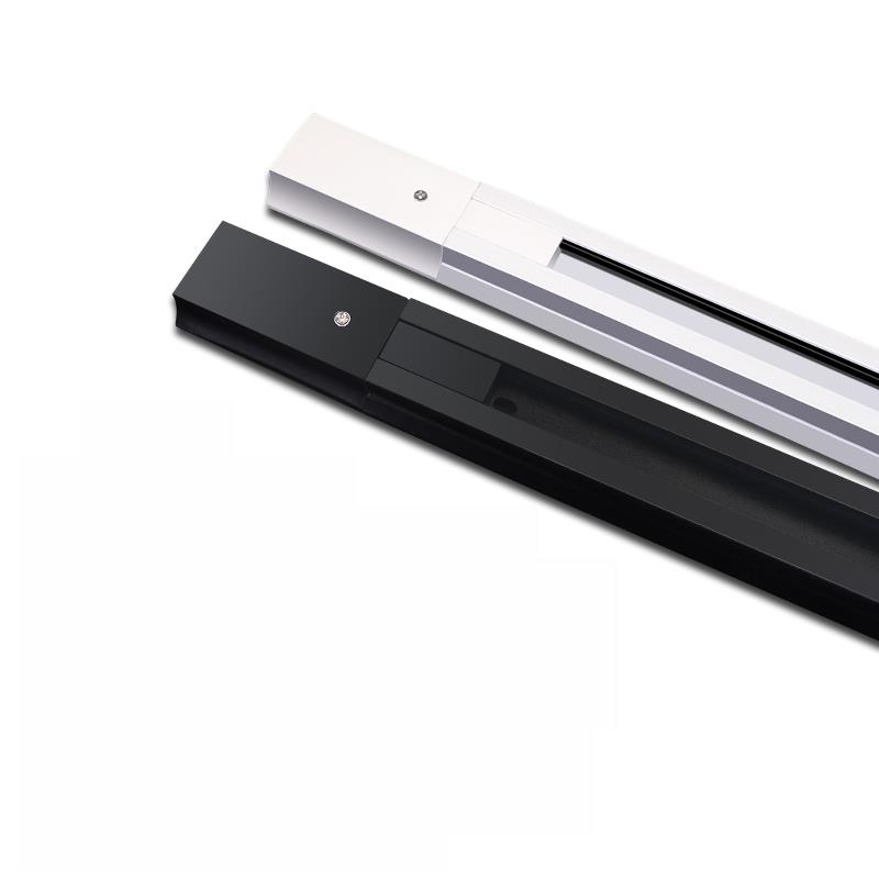 轨道射灯通用支架轨道条1米1.5米铜导轨式接头铝材滑道服装店