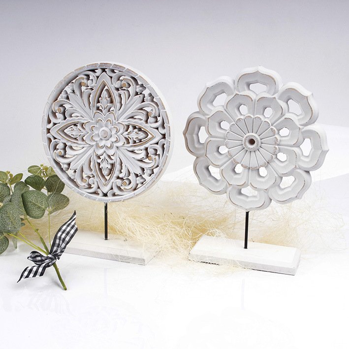 欧式雕花装饰小摆件 3D立体镂空装饰摆件 MDF材质压膜浮雕画摆件图片