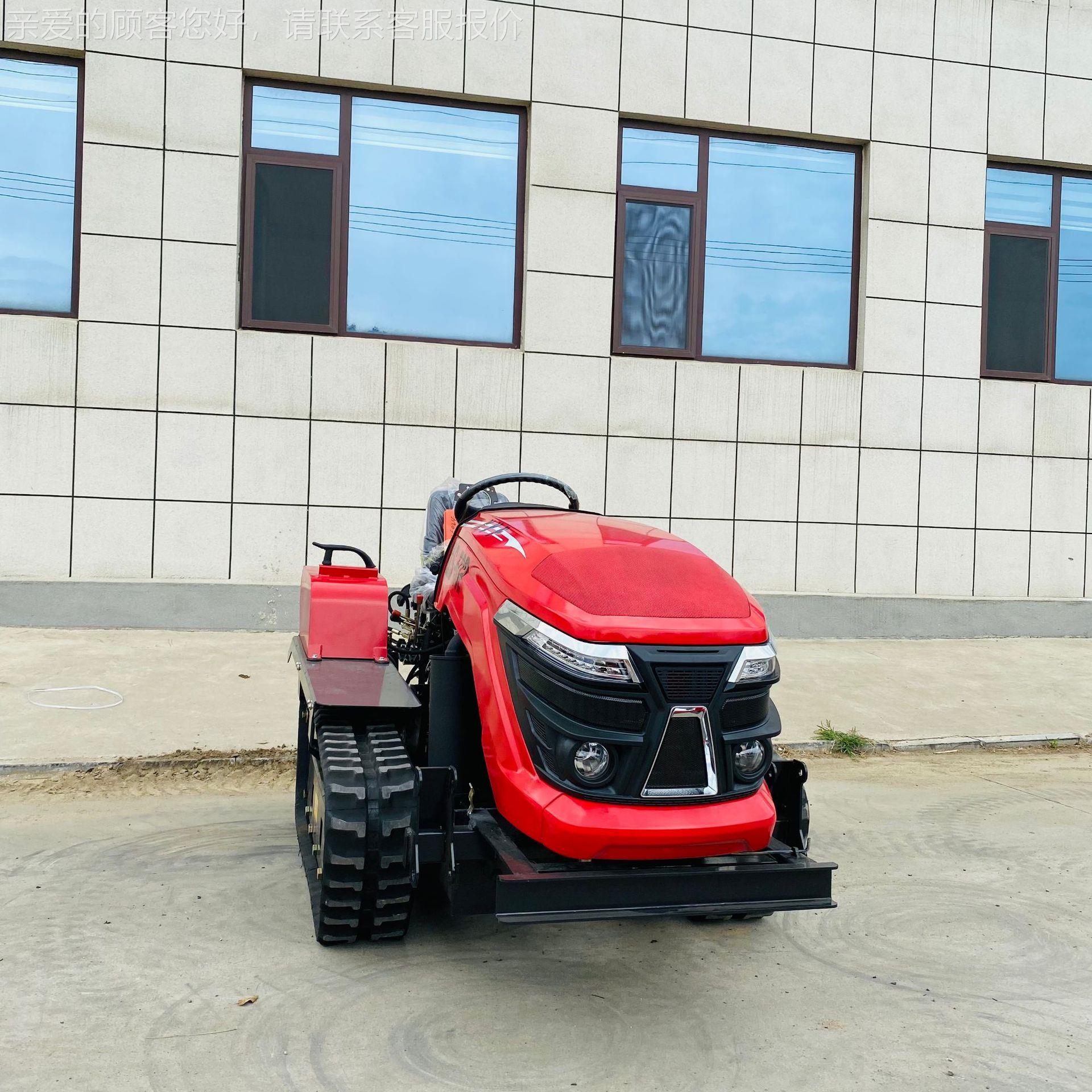 履带式旋耕机陆两拖用耕园地开沟水田施肥机EUK大马力履带式拉机