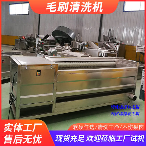 供应土豆清洗去泥机 地瓜红薯毛辊清洗机 根茎类去皮设备