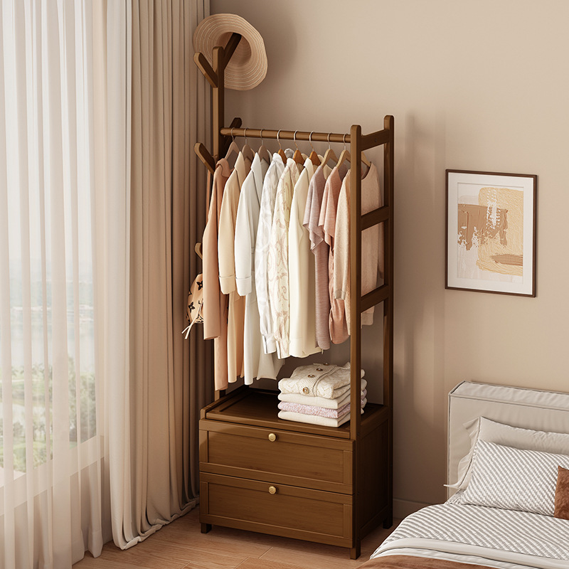 衣帽架一件起批多功能卧室挂衣架现代简约挂衣服的落地衣架放房间