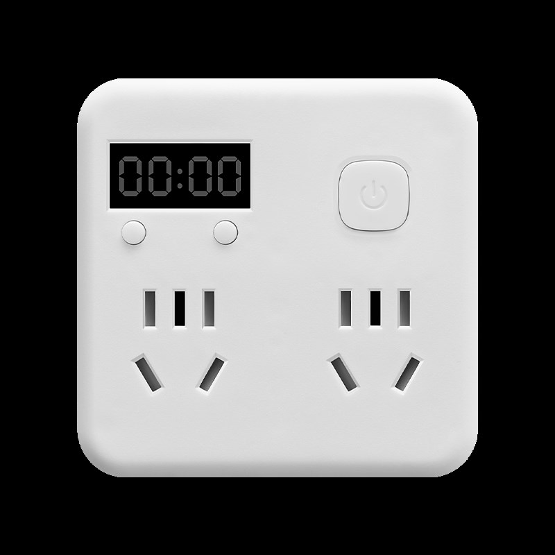 86型一a转多扩展插座转换器插头智能无线带USB时钟多功能超薄插排