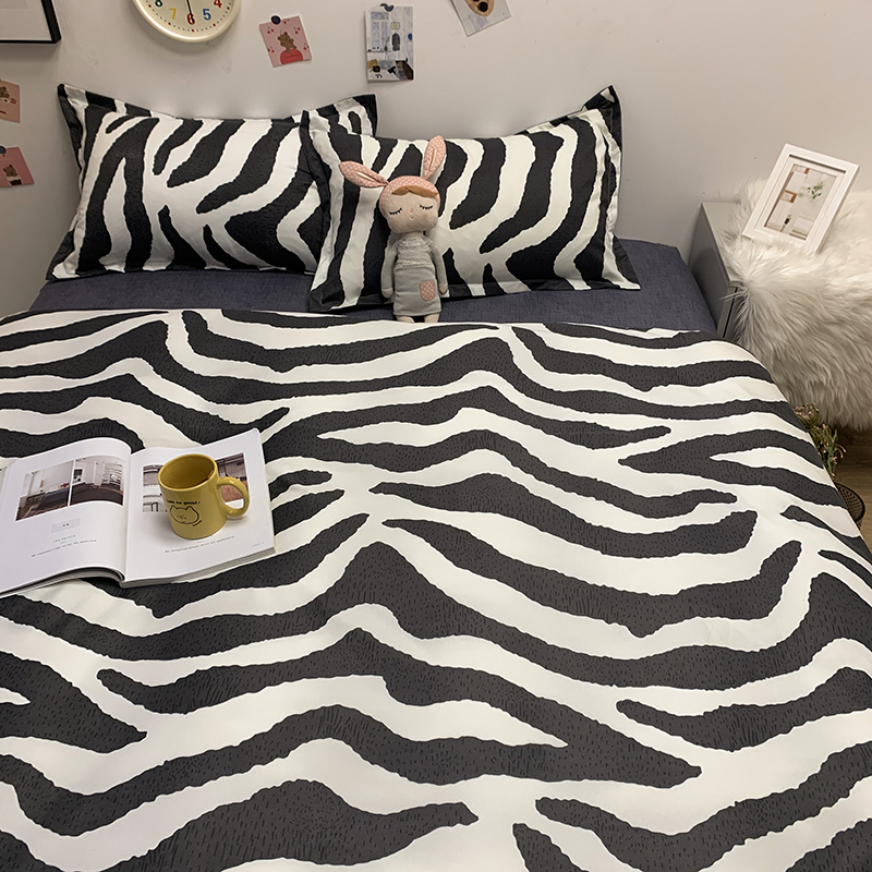 单件被套简约耐脏格子150x180m儿童床上四件套被罩V学生寝室三件