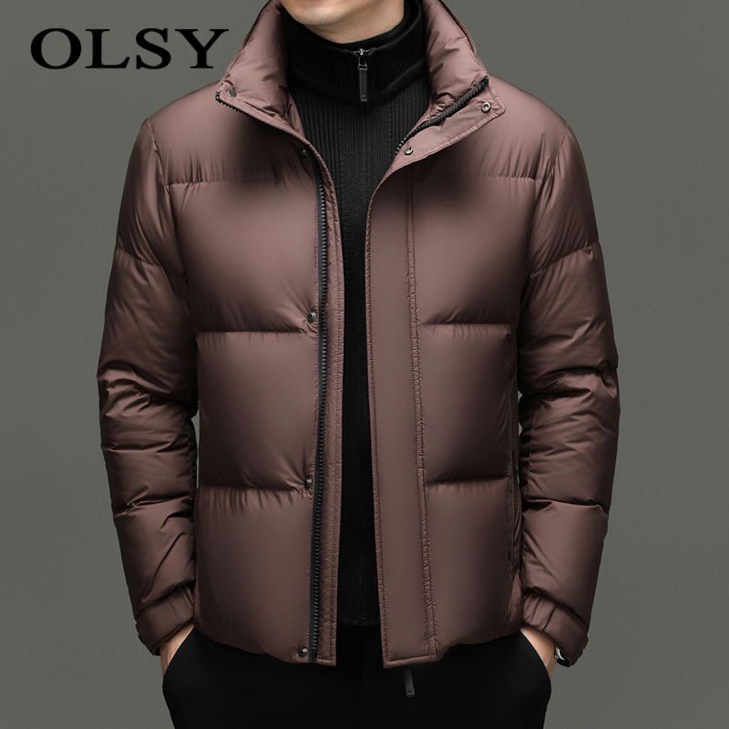 男士立领羽绒服2025冬季新款
