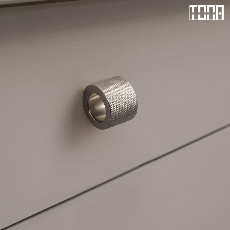 与空心.同那TONA钛银色黄铜单孔拉手柜门小拉手中古风抽屉门把手