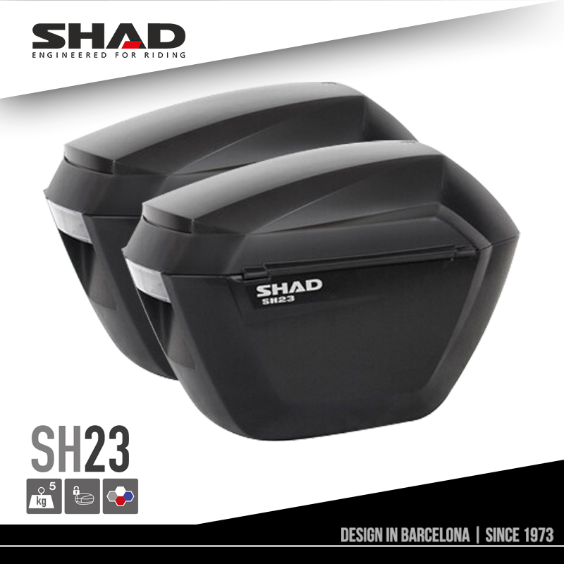 SHAD夏德摩托车通用边箱工具箱储物箱侧箱挂箱机车尾箱后备箱SH23