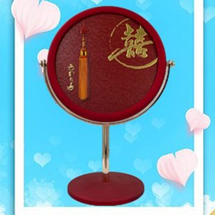 包邮 新款 镜子喜字卡通单面圆形新人陪嫁礼物 结婚庆用品 家用台式
