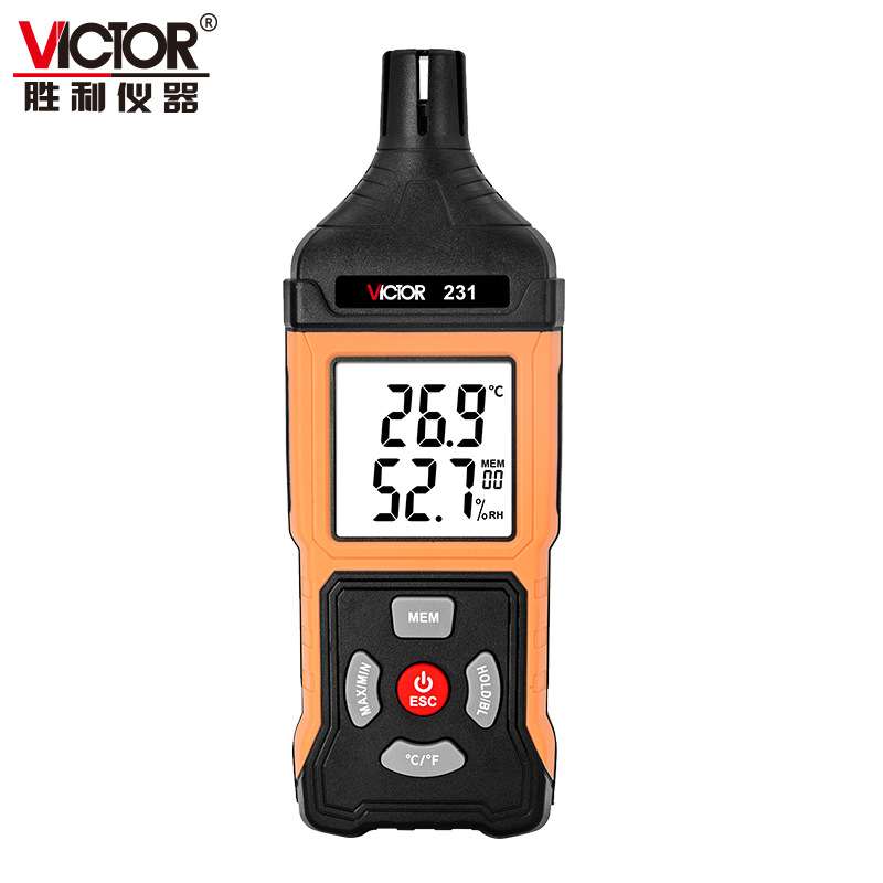 胜利仪器(VICTOR)VC231 高精度温湿度表 工业用手持式温湿度计