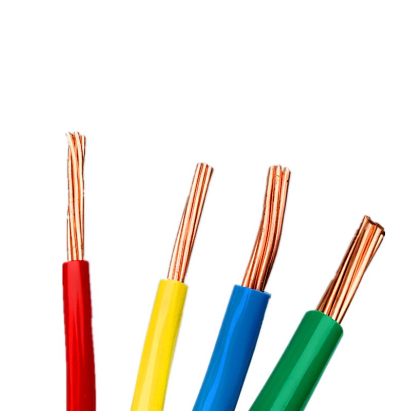 包邮国标BV10平方铜芯线7芯1*10黄绿双色接地单芯铜线硬电线电缆