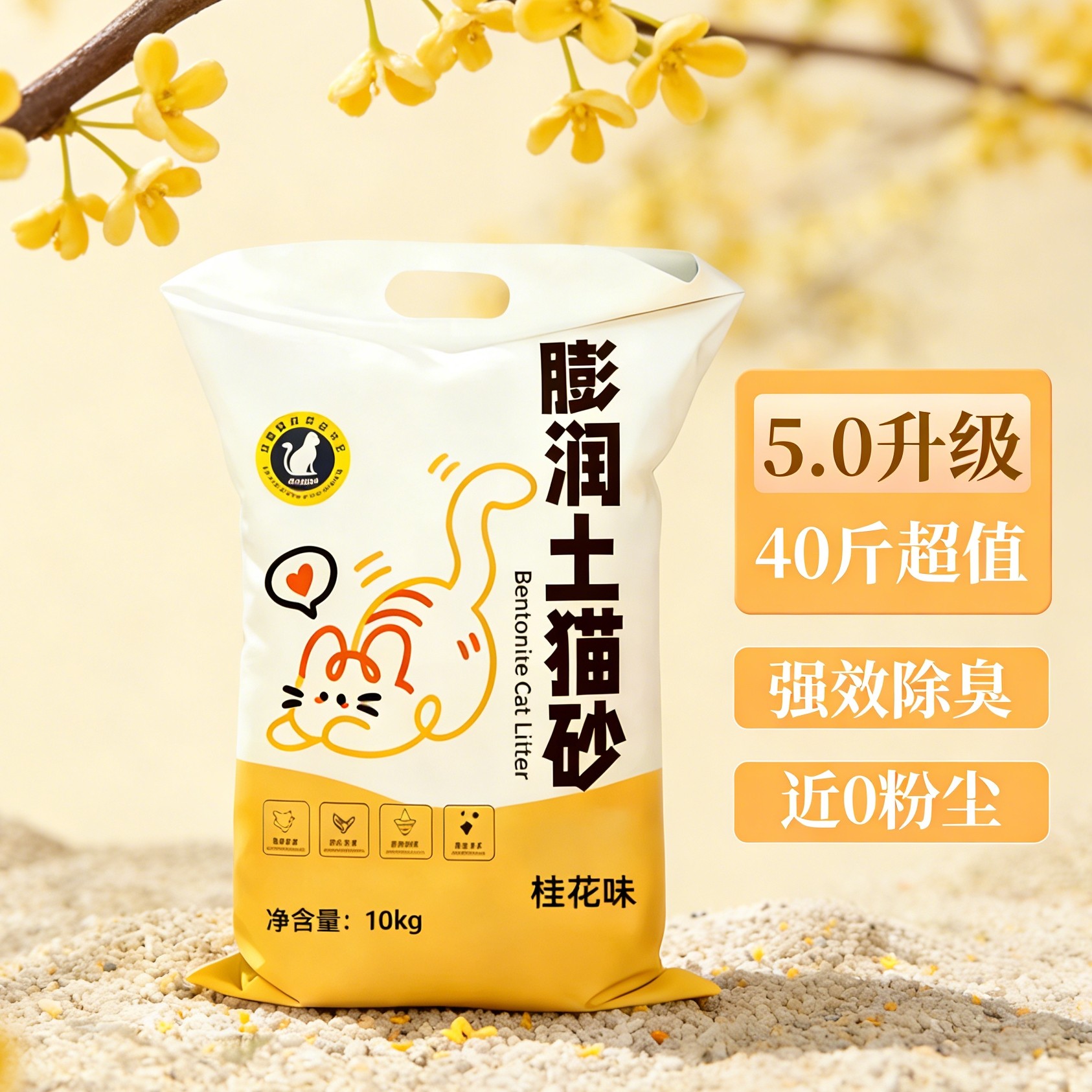 膨润土猫砂包邮20公斤除臭近无尘结团稳固不沾底40斤实惠装猫砂,宠物/宠物食品及用品,猫砂,淘宝优惠券,粉丝福利购,淘宝优惠卷