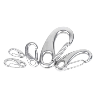 304不锈钢蛋形弹簧扣卸扣蛋型潜水扣快挂蛋钩龙虾钩M30M50M70M100