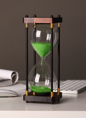沙漏计时器30/60分钟儿童时间漏沙摆件书房客厅装饰品个性礼物
