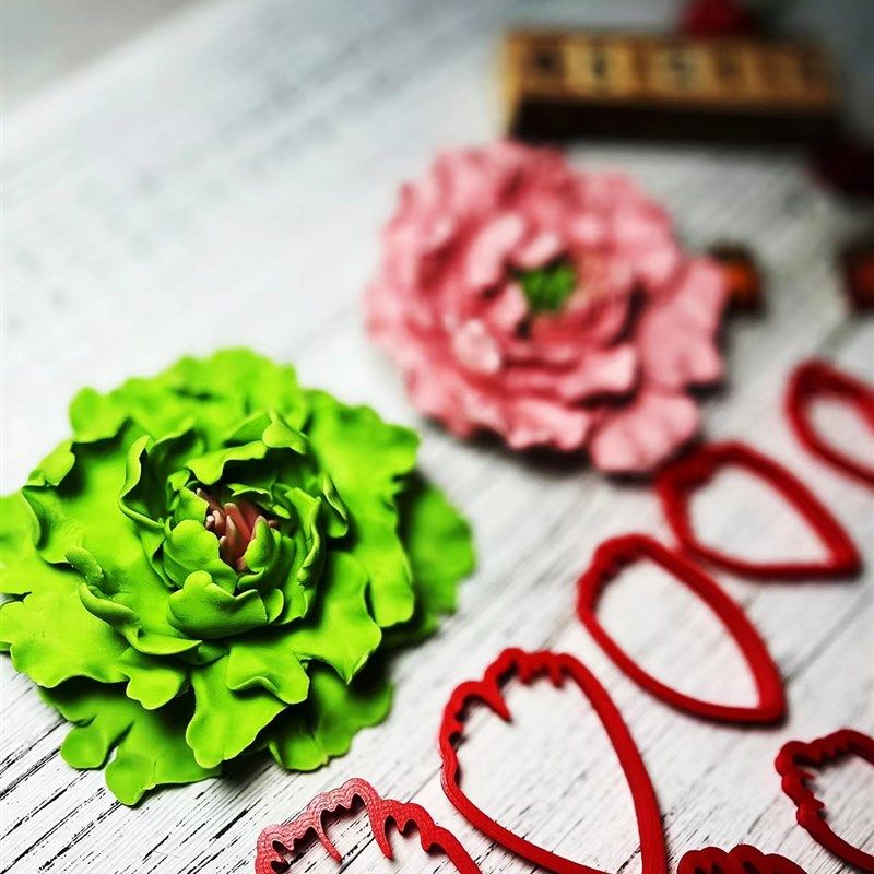 洛阳牡丹花模具工具花样造型模具叶子模具新款