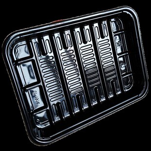 生鲜打包托盘1914橙子梨包装胡萝卜打包超市商用一次性塑料无盖盒