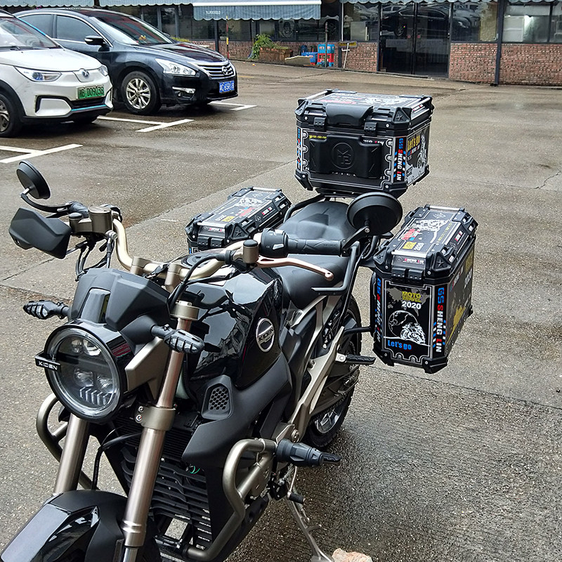 启典KD150-G1-G2铝合金边箱三箱摩托车尾箱改装货架尾架边43 39L,摩托车/装备/配件,摩托车尾箱,淘宝优惠券,粉丝福利购,淘宝优惠卷