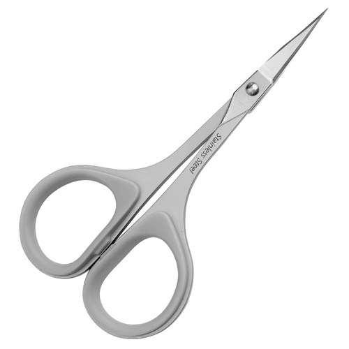 台湾修眉小剪刀不锈钢化妆美容尖弯斜头眼贴胶布纹绣工具圆头鼻毛